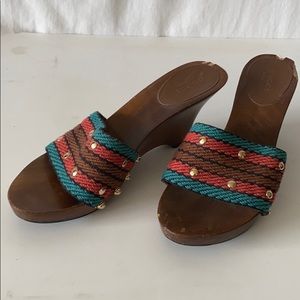 Gucci wooden wedges